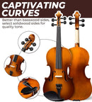 Vangoa Violin 3/4 Size for Kids Full Set, Beginners Fiddle Three Quarter Bundle Acoustic Violins Starter Kit Package Side Solidwood, Hard Case for School Students, Childrens, Adults Ages 9-12 by TinyTreasures Baby Boutique