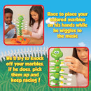 PlayMonster Giggle Wiggle Board Games for Kids, Hand-Eye Coordination, Preschool Games, The Twisting-Turning Race to Get Your Marbles to The Top Game, Ages 4+, Batteries Not Included by TinyTreasures Baby Boutique