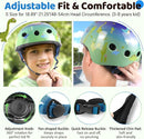 Vvinca Kids Toddlers Bike Helmet Adjustable for Ages 3-5-8 Years, Knee Pads and Elbow Pads Set Wrist Guard Sports Protective Gear Set for Roller Skate Bicycle Skateboard Scooter Girl Boy Birthday Gift by TinyTreasures Baby Boutique
