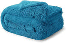 Bedsure GentleSoft Fluffy Bright Blue Blankets Queen Size for Bed, Thick Sherpa Faux Fur Fleece Fuzzy Plush Winter Warm Soft Queen Blankets, Bedroom Decor Blue Cozy Gifts for Women Men, 90x90 by CozyNest Decor