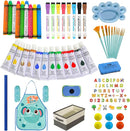 SUNFATT Kids Easel Accessory Set,100+ Art Supplies for Children's Painting,Drawing,or Crafting,Kids Toys for Ages Aged 3 4 5 6 7,8-13 by TinyTreasures Baby Boutique