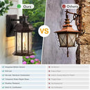 VIANIS Motion Sensor Outdoor Garage Lighting Fixture, Oil Rubbed Bronze Farmhouse Exterior Wall Mount Sconce for House, Waterproof Dusk to Dawn Front Porch ORB Outside Lantern for Patio by GreenHaven Gardens