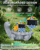 Solar Turtle Statue Garden Decor for Outside with Succulents and 7 LED Lights – 10.3 Inch Cute Lawn Ornaments for Patio, Porch, Balcony & Yard – Unique Birthday Gifts for Women Mom Grandma Wife by CozyNest Decor