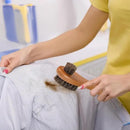 DUGATO Dual-Bristle Horsehair Laundry Stain Brush Set (2pcs) - Gentle & Tough Scrubbing for Clothes, Fabrics, Shoes - Pre-Wash Spot Treatment Tool by CozyNest Decor