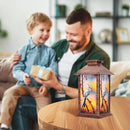 Solar Lanterns Outdoor, Waterproof Garden Hanging Lanterns with LED Flickering Flameless Candles for Mom Grandma Women Lantern Decorative Outdoor for Yard, Garden,Party Decor by CozyNest Decor