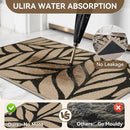 Front Door Mat Indoor Outdoor Entrance, 24''x35'' All-Season Waterproof Welcome Mat, Heavy Duty Non-Slip Rubber Backing, Patio Porch Doormat, Low Profile, Trap Dirt and Moisture, Brown by CozyNest Decor