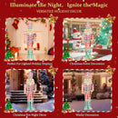 61Inch Nutcracker Christmas Decor Outdoor with LEDs 5 Feet Lighted Large Nutcracker Lighted Christmas Decorations Outdoor with Stakes & Zip Ties for Xmas Yard, Porch, Lawn by CozyNest Decor