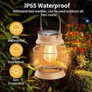 2 Pack Solar Outdoor Lights Metal Hanging Solar for Outside Lights Outdoor Waterproof Retro Design with Edison Bulb Decorative for Patio Porch Fence Garden Lawn by GreenHaven Gardens