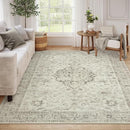 LIVEBOX Washable Area Rug 8x10 Rugs for Living Room Bedroom, Non-Slip Boho Indoor Carpet for Dining Room Office, Low-Pile Farmhouse Soft Carpets for Kids Nursery Room Playroom, Taupe by TinyTreasures Baby Boutique