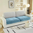 Couch Cushion Covers Individual Large Super Stretch Chenille (Softer Version) Sofa Cushion Covers, Couch Seat Covers Couch Slipcovers Furniture Protector (2PC, Blue) by CozyNest Decor