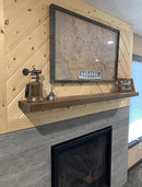 joelsantiques 60 Inch Wooden Floating Shelves for Wall - 60x6x2 in - Made of Natural Wood - Long Heavy Duty Rustic Wall Shelves for Bedroom - Perfect for Living Room, Kitchen - Grey, Gray by CozyNest Decor