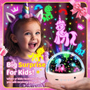 Unicorn Night Light for Girls, Unicorn Room Decor for Girls Bedroom, Star Projector, Remote+Dimmable Little Mermaid Toys, 360° Silent Rotation, Princess Night Light by TinyTreasures Baby Boutique