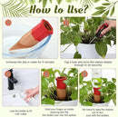 6 Sets Plant Watering Devices Include Terracotta Self Watering Spikes and 26 oz Plastic Bottles, Slow Release Vacation Insert Automatic Plant Waterer Device (Clear and Mixed Color) by GreenHaven Gardens