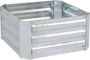 Sunnydaze 11.75" H Raised Metal Garden Bed - Galvanized Raised Garden Bed Outdoor for Vegetables and Flowers - Silver - Square by GreenHaven Gardens