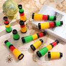 24 Pcs Plastic Pirate Telescope for Pirate Party Favors Portable Pocket Educational Science Spyglass Mini Monocular for Pirate Birthday Party Supplies Halloween Treasure Hunt by TinyTreasures Baby Boutique