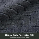 Stiio Dirt Trapper Door Mat 24x35.5 Inches, Front Doormat Indoor Outdoor Entrance Low Pile, All-Season, All-Weather Absorbent Entry Rug, Washable Non Slip Rug for Entryway, Dark Grey by CozyNest Decor