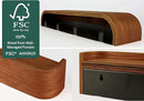 OLEEK Wall Coat Rack - Wall Shelf with Hooks - entryway Hooks - entryway Shelf - Modern Coat Rack - Wooden Coat Rack Wall Mount for Home Decor - Wooden Mount for Home Decor - Jacket Hanger by CozyNest Decor