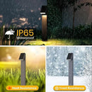 Solar Walkway Light, Dimmable Metal Solar Pathway Light Outdoor IP65 Waterproof, 3000K 500LM Solars Yard Lights for Yard Garden Patio Landscape Lawn by CozyNest Decor