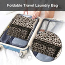 Laundry Bag Backpack Durable Laundry Bag with Shoulder Straps and Mesh Pockets Portable Laundry Dirty Clothes Hamper Bag for College Dorm (Leopard Print) by CozyNest Decor