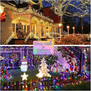 JMEXSUSS 200 LED Christmas String Lights Outdoor Waterproof, 66ft Color Changing String Lights Plug in, Warm White & Multicolor Christmas Lights for Trees Yard Wedding Xmas Party by GreenHaven Gardens