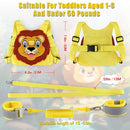 Toddlers Leash + Anti Lost Wrist Link Child Kids Safety Harness Kids Walking Wristband Assistant Strap Belt for Boys Pink Christmas Gift (Yellow) by TinyTreasures Baby Boutique
