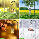 FEED GARDEN Adjustable 32 Inch Small Shepherd Hooks for Outdoor, Garden Hooks for Lanterns, Shepard Hooks for Hanging Plants, Bird Feeders, Solar Lights, Mason Jars, Weddings Decor,4 Pack by GreenHaven Gardens