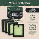 Roobi Hepa Filters Compatible with Baby Brezza. Specially Formulated for Washer Pro. 4 Carbon Neutral Replacement Pack. by CozyNest Decor