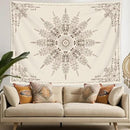 FORATER Floral Bohemian Tapestry, Flower Aesthetic Tapestry Indian Wall Hanging Boho Tapestries Mandala Room Decor for Bedroom Living Room Dorm (Flaxen, 61L x 53W) by CozyNest Decor