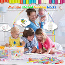 Straw Constructor STEM Building Toys Macaron 600Pcs Interlocking Gear Toy Sets for Kindergarten Classroom, Engineering Thin Tube Blocks for 3 4 5 6 7 Years Kids Toy for Boys and Girls Gift by TinyTreasures Baby Boutique