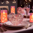 Aignis Flickering Flameless Candles Battery Operated Candles LED Candles with Remote Timer for Home/Wedding/Birthday/Holiday Decor, Cherry Blossom Pink 3D Flame Set of 3 (D3 xH4 5" 6") by CozyNest Decor