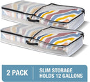 CleverMade Under Bed Storage Bag - Collapsible Storage for Shoes and Clothes Easy Use - Heavy Duty Utility Bag Home by CozyNest Decor