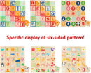 Joqutoys ABC Wooden Building Blocks for Toddlers 1-3 Large, 26 PCS Alphabet & Number Stacking Blocks, Educational Learning Toys for Boys Girls Kids Gifts 1.65'' by TinyTreasures Baby Boutique