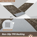 BEQHAUSE Dirt Trapper Door Mat 32"x48" Non-Slip Door Mats Washable Entryway Rugs Stain Resistant Doormat Absorbent Welcome Floor Mat for Front Back Door, Muddy Wet Shoes & Paws,Brown by CozyNest Decor
