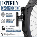 StoreYourBoard Bike Swivel Rack – Wall Mounted Garage Bike Storage, Vertical Hanger with 120° Swing Design & Stopper, Space-Saving Indoor Wall Mount – Fits Kids Bikes, BMX & More by GreenHaven Gardens