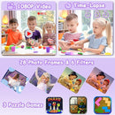 Agoigo Kids Waterproof Camera - Children Underwater HD Video Digital Camcorder, Portable Travel Toy for Toddler - Ideal Christmas Birthday Gifts for Boys Girls Age 3-12 with 32GB Card (Purple) by TinyTreasures Baby Boutique