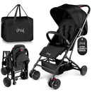 Jovial Lightweight Baby Stroller, Folding Travel Stroller with Reclining Seat, Canopy, 5-Point Safety Harness, Storage Basket, Smooth Wheels, Compact Portable Design (39.8" x 18.7" x 32.3") by TinyTreasures Baby Boutique