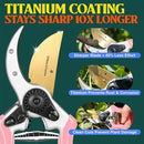 Haus & Garten ClassicPRO 8.5" Premium Titanium Bypass Garden Shears - Use as Pruners, Pruning Shears for Gardening, Hand Pruners, Handheld Garden Clippers, Scissors for Women by GreenHaven Gardens