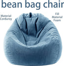 Bean Bag Chairs for Kids Chair Round Sofa Memory Foam Filling Reading Gaming Sofa for Living Room Bedroom by TinyTreasures Baby Boutique
