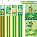 4 Pieces St. Patrick's Day Windsock Shamrock Windsock Flag Irish Green Truck Pattern Design Windsock Outdoor Hanging Decoration for St. Patrick's Day Backyard Garden Balcony Decor, 35 Inch by GreenHaven Gardens