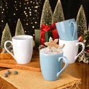 GBHOME 16oz Coffee Mugs Set of 6, Large Ceramic Coffee Mugs for Man, Woman, Dad, Mom, Modern Coffee Mugs Set with handle for Tea/Latte/Cappuccino/Milk/Cocoa. Dishwasher&Microwave Safe,MultiColor by CozyNest Decor
