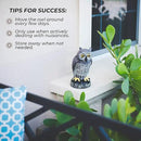 Galashield Owl Decoy to Scare Birds Away | Plastic Owls to Scare Birds Away | Owl Statue for Garden & Outdoors by Galashield [Set of 2] by GreenHaven Gardens