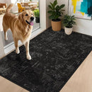 BEQHAUSE Dirt Trapper Door Mat 32"x48" Non-Slip Door Mats Washable Entryway Rugs Stain Resistant Doormat Absorbent Welcome Floor Mat for Front Back Door, Muddy Wet Shoes & Paws,Black by CozyNest Decor