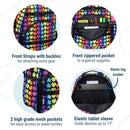 Wildkin ECO rPET 17-inch Large Backpack – Sustainable, Padded, Adjustable – Rainbow Hearts by TinyTreasures Baby Boutique