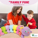 Bundaloo Jumbo Musical Caterpillar Plush Toy - Plays Fun Songs and 8 Musical Key Notes | for Children & Toddlers by TinyTreasures Baby Boutique