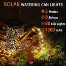 Otdair Solar Lights Outdoor Garden Decor, Metal Flower Solar Watering Can Lights with 2 Lighting Modes, Outdoor Decorations for Yard, Garden, Patio, Pathway, Christmas, Gift for Mom Grandma by GreenHaven Gardens