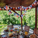 4th of July Decorations Lights, 25Ft C7 Outdoor Red White and Blue String Lights with 27 Shatterproof LED Bulbs, Hanging Patriotic Decorations Light for Indoor Independence Day Patio Garden Backyard by GreenHaven Gardens