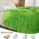 XeGe Luxury Faux Fur Blanket, Lime Green Soft Big Fluffy Throw, Shaggy Plush Decorative Couch Blanket, Cute Furry Fuzzy Bed Throw for Bedroom Living Room, Lime Green, 60x90 by CozyNest Decor