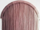 Macrame Boho Wall Decor - Pink Yarn Wall Hanging, 20" Circle Hoop by CozyNest Decor