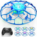 SYMA Kids Drone with 7-Color LED Light Modes, X660 Indoor Drone with Full Propeller Guard Headless Mode Rotary Ascent, Lightweight Easy to Fly Remote Control Airplane Gift for Adults Boys and Girls by TinyTreasures Baby Boutique