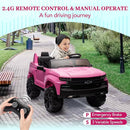 Hetoy 24V 2-Seater Truck Licensed Chevrolet Silverado Ride On Car Toy w/Parent Remote Control,4xSpring Suspension, 3 Speeds, Wireless Music, MP3 Player, Electric Vehicle Car for Kids, Pink by TinyTreasures Baby Boutique